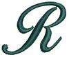 Script Alphabet Capital R