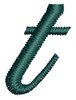 Script Alphabet Lower Case t