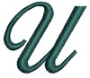 Script Alphabet Capital U