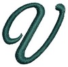 Script Alphabet Capital V