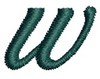 Script Alphabet Lower Case w