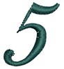 Script Alphabet Number 5