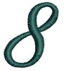 Script Alphabet Number 8
