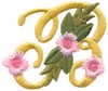 Victorian Floral Alphabet B