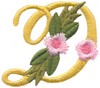 Victorian Floral Alphabet D