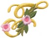 Victorian Floral Alphabet F