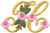 Victorian Floral Alphabet H