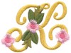 Victorian Floral Alphabet K