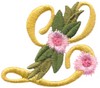 Victorian Floral Alphabet L