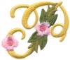 Victorian Floral Alphabet P