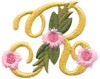 Victorian Floral Alphabet R