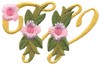 Victorian Floral Alphabet W
