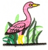 Flamingo in Reeds