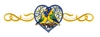 Love Birds in Scrollwork Heart