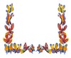 Large Fancy Butterfly Corner (Square Hoop)