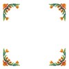 Large Floral Corner (Square Hoop)
