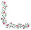 Large Floral Spray (Square Hoop)
