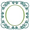 Large Scroll Monogram Border (Square Hoop)
