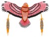 Hawk and Feathers (Square Hoop)