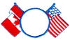 American & Canadian Flags