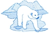 Polar Bear and Ice Burgs