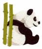 Panda Leaning Against Bamboo