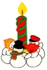 Snowmen and Candle