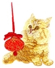 Kitten and Ball Ornament