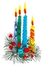 Christmas Candle Centerpiece