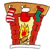 Fireplace with Stockings