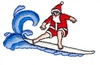Santa Surfer