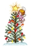 Angel and Christmas Tree