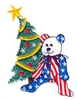 "Patriotic Christmas Bear, smaller"