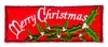 Merry Christmas Holly Applique