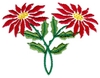 Poinsettia Pair