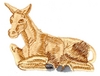 "Donkey, sitting"