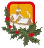 Church and Holly (Square Hoop)