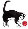 Cat pawing ball