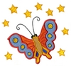 Butterfly Applique with Stars