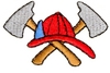 Fire hat and crossed axes