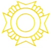 Decorative Maltese Cross outline