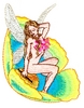 Fairy Sitting in Flower - smaller