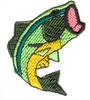 Leaping stylized Bass