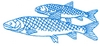 Two fish outlines