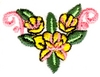 Collar corner Flowers
