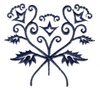 "Three Flower Scroll, small"