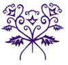 "Three Flower Scroll, large"