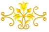 Large Floral Bar Border