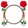 Rose Circle Monogram Large