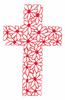 Floral Cross (Redwork)